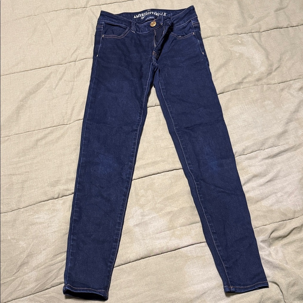 American Eagle Outfitters Women's Navy Skinny Jeans
